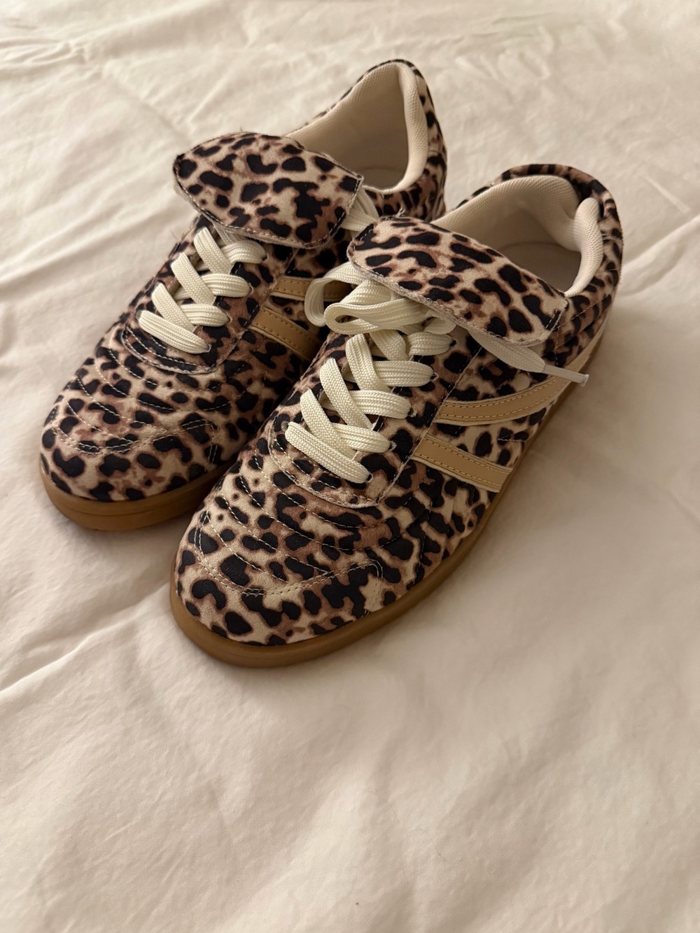 Steve Madden Leopard Sneakers, Size 8